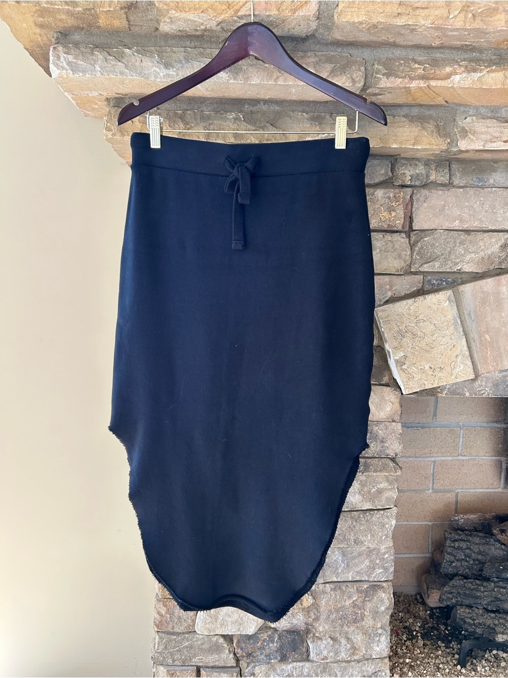 Frank and Eileen Black Drawstring Midi Skirt - Women